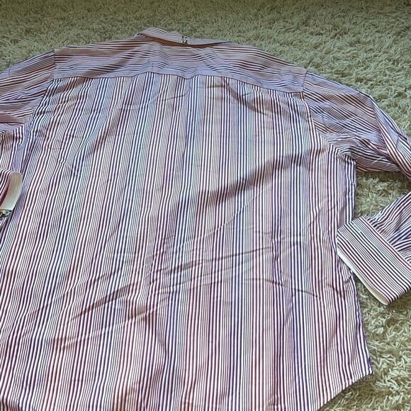 Robert Graham X Mens 3 XL Shirt Cotton Multicolor Striped Flip Cuff Tailored - Picture 10 of 16